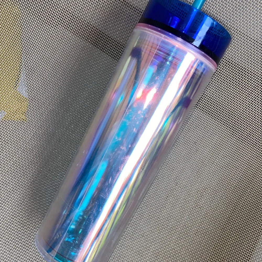 Mixed Brands of Colorful Tumbler w/9pcs. & Straws-Used w/Some Lite Wash & Wear